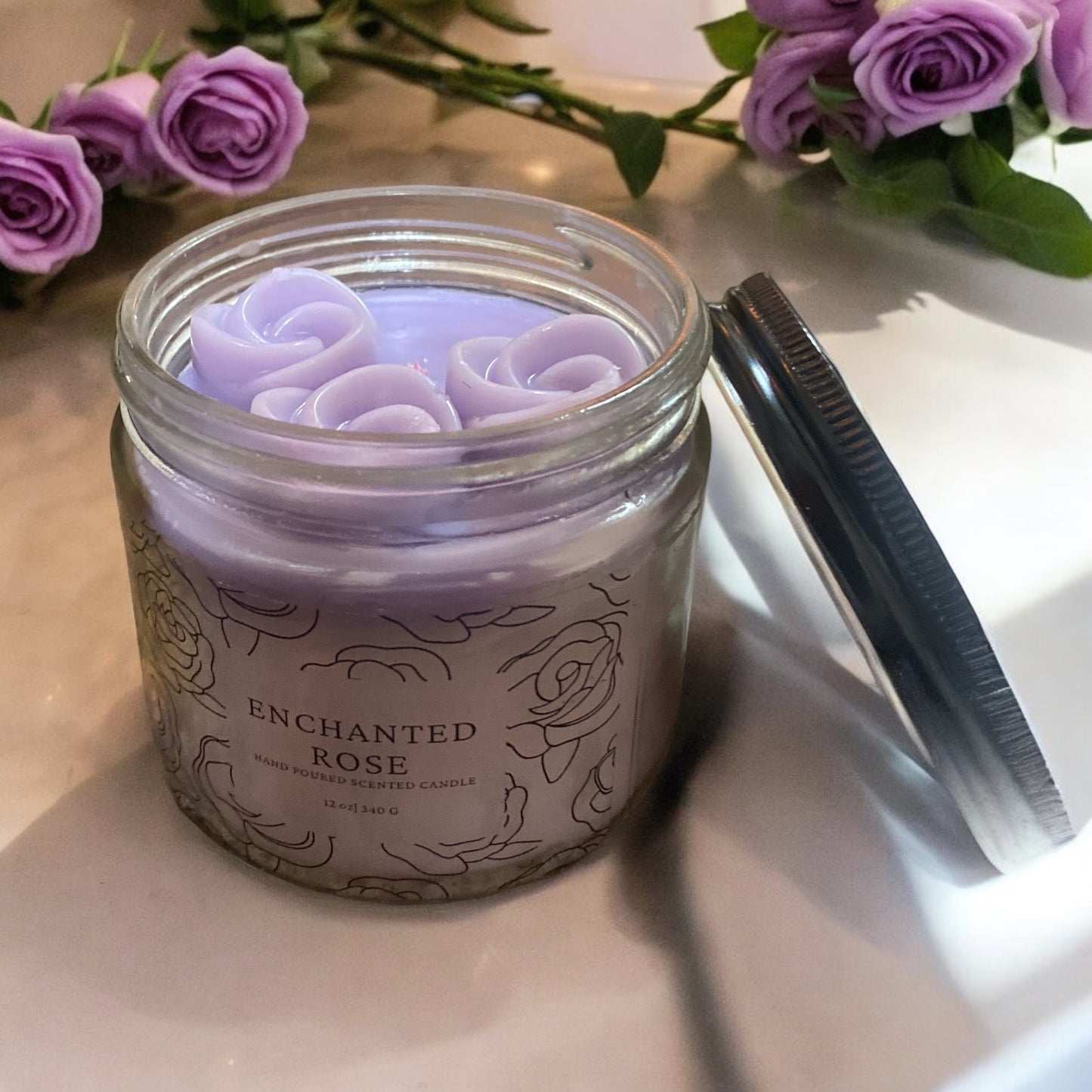ENCHANTED ROSE CANDLE