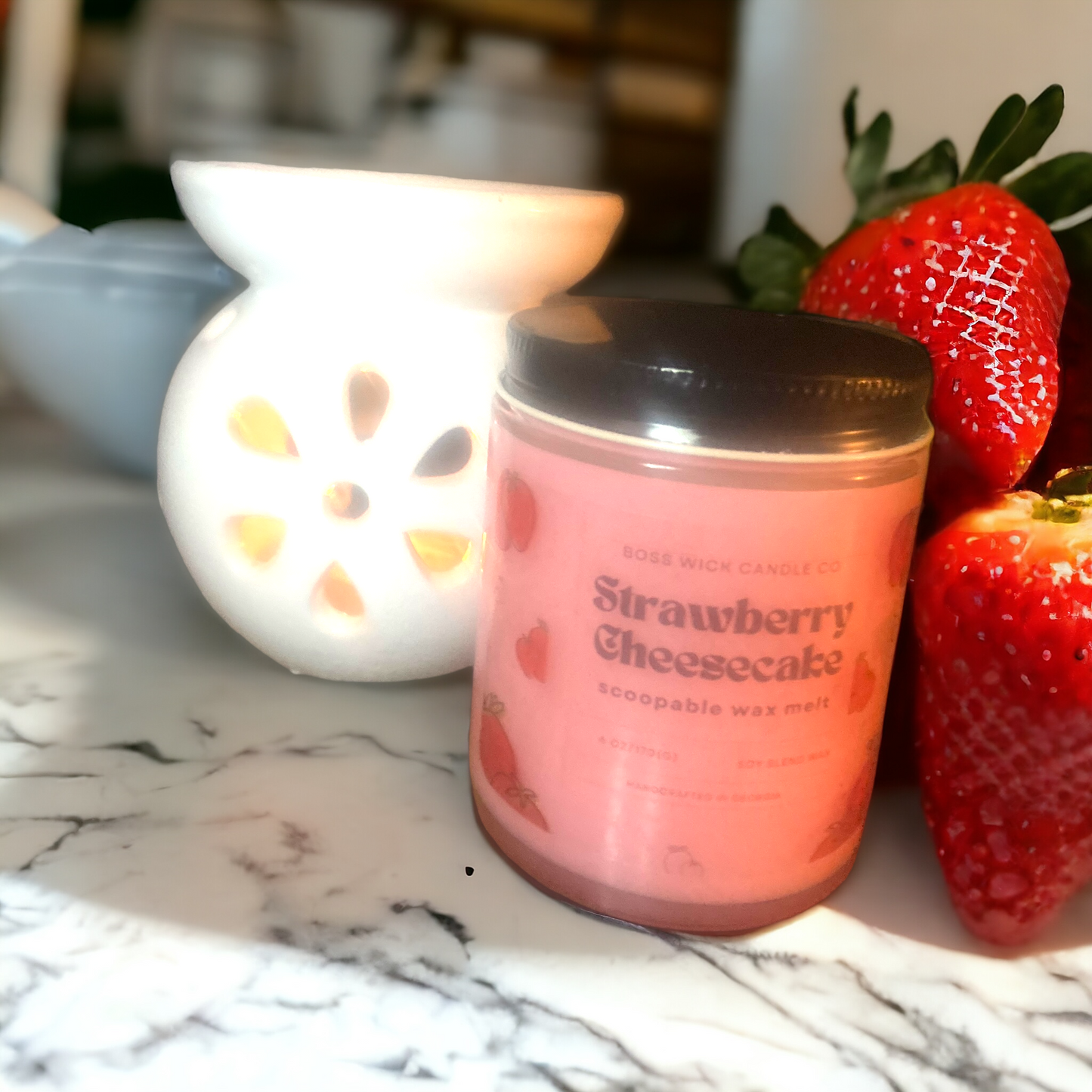 Strawberry Cheesecake scoop-able wax melt