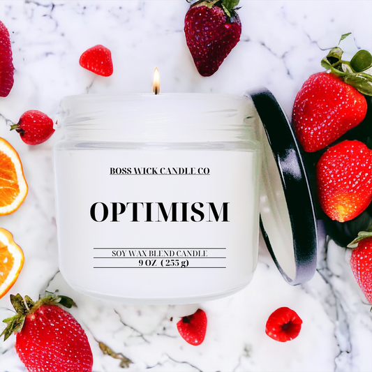 Ignite your optimism with a candle! Enjoy the sweet cherry, citrus orange, and comforting vanilla fragrance notes of this candle and find hope for a successful outcome. Having an optimistic outlook is a key trait of any successful boss. With Optimism, you're sure to reach new heights of productivity and success!
Up to 30 hours of burn time
Premium soy wax blend
Phthalate free fragrance oils
Lead free cotton wick